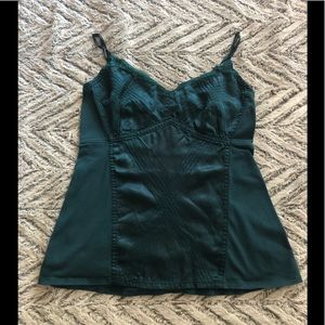 💎silk teal silk tank top💎